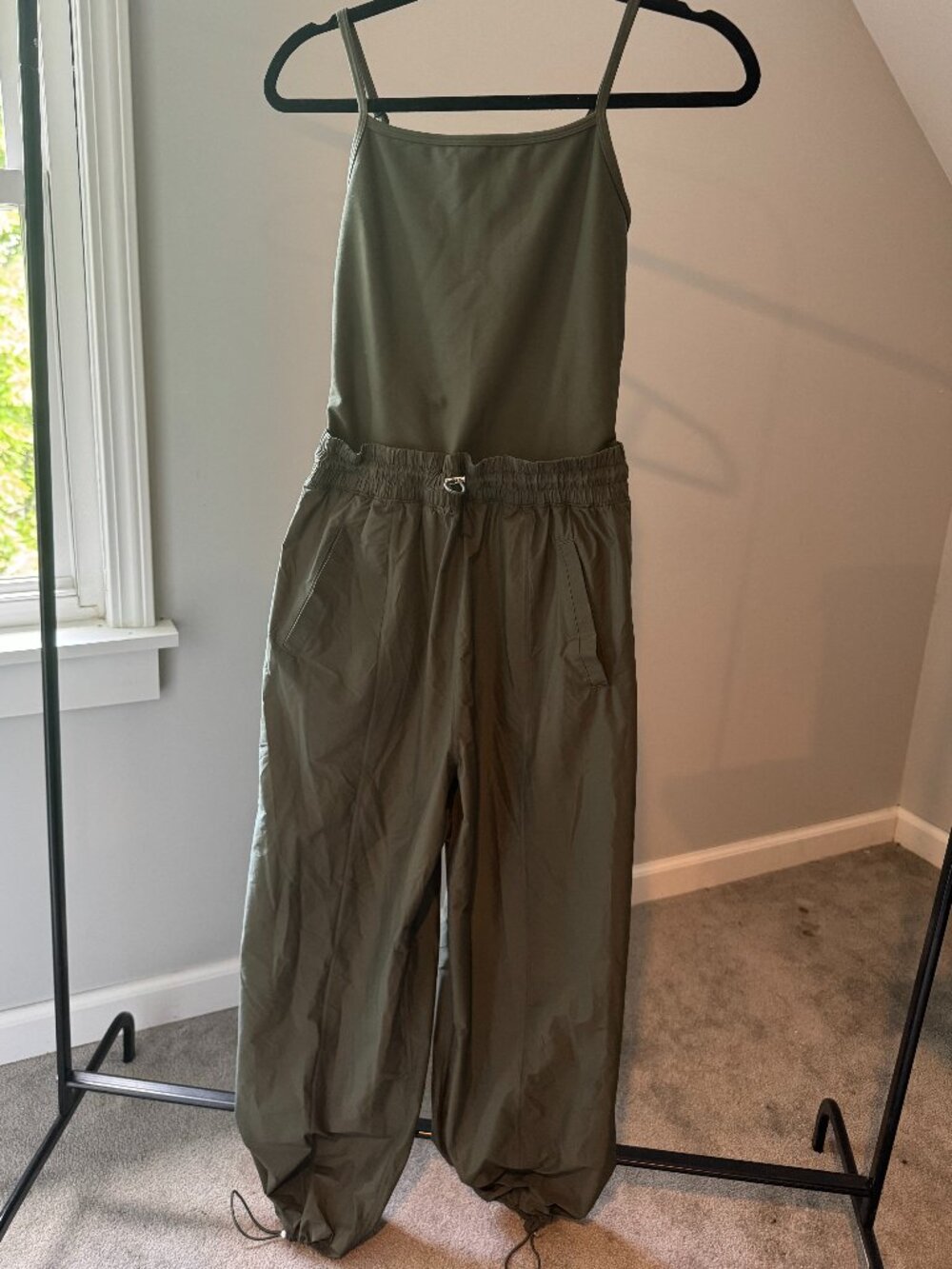 NWOT Abercrombie YPB Hybrid Jumpsuit in Olive